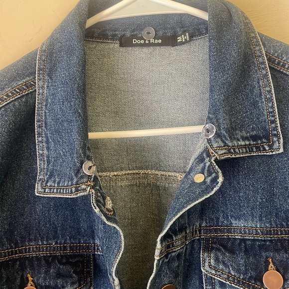 Doe & Rae Jean Jacket! Size medium - Picture 3 of 6